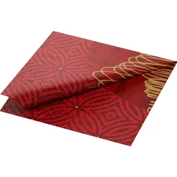 DUNI Zelltuch Serviette 33x33cm 1/4F. Elegant Trees