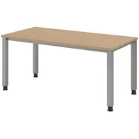 Bümö Schreibtisch Eiche, Nachbildung,Eiche, Rechteckig, 160x74x80 cm, FSC Mix,