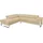 W.Schillig Ecksofa "finn, toller Sitzkomfort, L-Form, hochwertige Verarbeitungsdetails", beige (sahara s37), B:281cm H:71cm T:230cm, Flachgewebe S22 (100% Polyester);Stoff S37 (100% Polyester);Longlife Xtra-Leder Z59: Glattleder mit modischer Prägung.