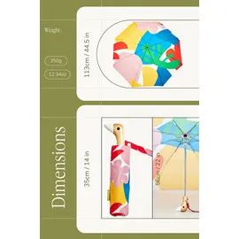 Original Duckhead Regenschirm Matisse Rot Gelb Blau