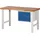 tecwerk Werkbank Ser.BK 650 B1500xT700xH790-1140mm Buche lichtgrau/blau 2 Schubl.TECWERK