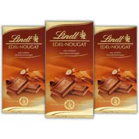 Lindt Edel-Nougat Vollmilch Tafel 3x 100g