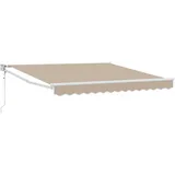 vidaXL Einziehbare Markise 350 x 250 cm beige