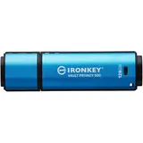 Kingston IronKey Vault Privacy 50 FIPS 197 Typ-C -zertifizierter und mit XTS-AES 256-Bit verschlüsselter USB-Stick für mehr Datenschutz - IKVP50C/128GB