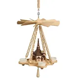 Volkskunstwerkstatt Unger Weihnachtspyramide Deckenpyramide klein, Seiffener Kirche