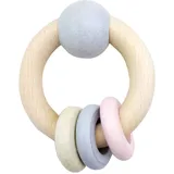 Hess Spielzeug Hess Holzspielzeug Rundrassel in Natur/Rosa | Gr.: onesize