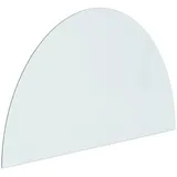 vidaXL Funkenschutzplatte Glas Halbrund 1000x600 Mm