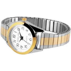 Excellanc Analog Metallzugband bicolor 28 mm