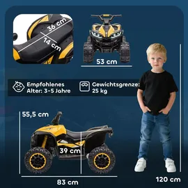 Homcom Elektro Quad für Kinder 12V gelb (1-tlg)