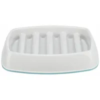 Trixie Slow Feeding Kunststoffnapf grau, 0,25 l/21 × 14 cm