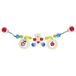 GOKI 65313 Kinderwagenkette Herzbär mit Clips