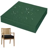 uyeoco Stuhlkissen, 40x40, 45x45, 50x50, 35x35, Outdoor Sitzkissen, 3/5/8CM Dicke Bodenkissen, Sitzpolster Outdoor für Bank und Gartenstuhl(Dunkelgrün,35x35x10cm)