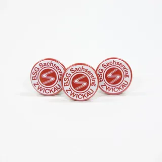 BSG Sachsenring Zwickau Button Wappenanstecker 22 mm 3 Stück