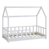 habitat garten Kinderbett Charlotte 80 x 160 cm Holz matt weiß