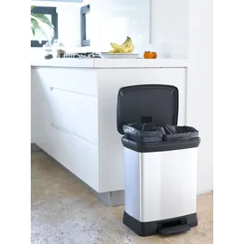 Curver Deco Bin 30 l Silber