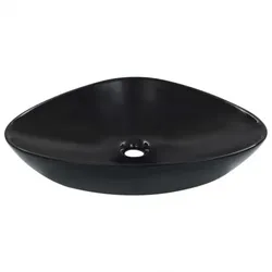 Waschbecken Keramik 5 | vidaXL : Farbe - Schwarz