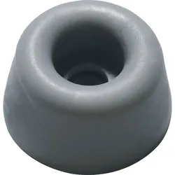 Boden- und Wandtürpuffer Kegel klein, Gummi - grau
