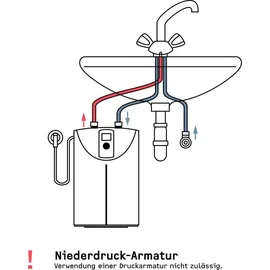 Stiebel Eltron SNE 5 t ECO + WSN 10 Kleinspeicher, mit Sensorarmatur, 2kW, stufenlos, antitropf, weiß 238823