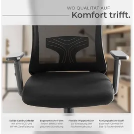 Tectake Phoibe Drehstuhl Schwarz