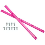PATIKIL 1 Paar Rib Bones Rails Stabile Und Flexible Skateboard Rails Für Deck Mit Schrauben Reduzieren Reibung Für Long Board Skateboard(Pink)