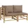 vidaXL Garten-Lounge-Set 2-tlg. lila Bambus