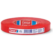 Tesa extra Power Perfect Gewebeband - Gewebeverstärktes Ductape zum Basteln, Reparieren, Befestigen, Verstärken und Beschriften - Rot - 50 m x 19 mm