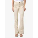 Noisy May Bootcut-Jeans NMSALLIE HW FLARE JEANS OATMEAL NOOS beige 25