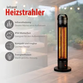 Alpina Infrarot Heizstrahler 0,8 kW Schwarz