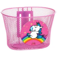 Bike Fashion Kinderkorb Einhorn Metall engmaschig rosa