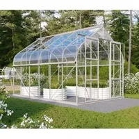 Vitavia Gewächshaus Saturn 9900 ESG, inkl. Fundament, Silber