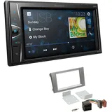 Pioneer 2-DIN Autoradio Kamera-IN für Iveco Daily IV und V 2006-2014 silber