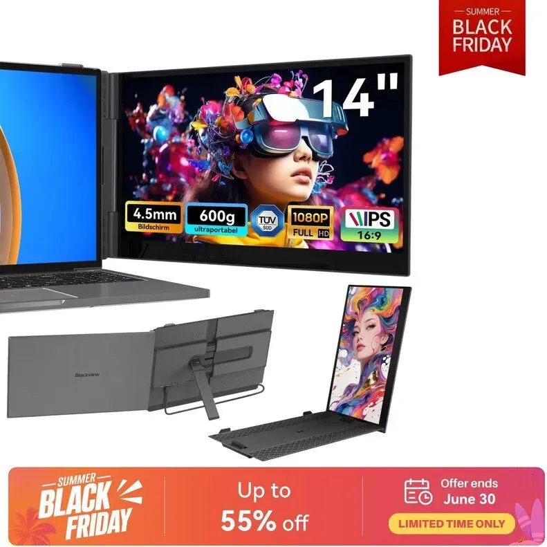 Blackview SCM6 Laptop-Bildschirmerweiterung (600g, 4,5mm) - 14