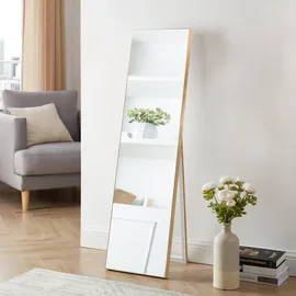 [en.casa] Standspiegel Barletta 150 x 35 cm Gold