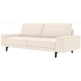 HÜLSTA sofa 2-Sitzer »hs.450«, Armlehne breit niedrig, Alugussfüße in umbragrau, Breite 180 cm weiß