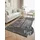 ELLE DECORATION Brilliance - Kurzflor Teppich Prisma, Wohnzimmerteppich mit Raster Design, Kachel, Quadrat Muster, Glänzender, Moderner Teppich für Wohnzimmer, Schlafzimmer - Silber Grau, 160x230 cm