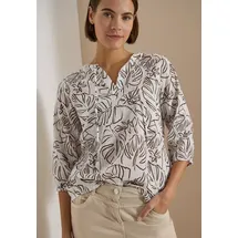 Cecil 3/4-Arm Tunika mit Blätterprint - Weiß
