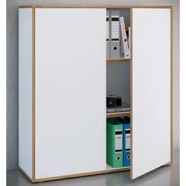 VCM Salia Aktenschrank 100 x 33 x 110 cm weiß