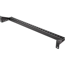 Startech 1HE Rack Kabelführung mit Einstellbarer Tiefe, Kabelführungsbügel für Organisiertes 19 Zoll Rack/Serverschrank, Horizontale Rack Kabelmanagement, Lacing Bar (12S-Cable-Lacing-BAR)