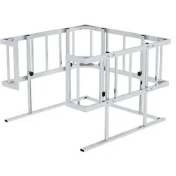 Schutzkorb eckig, Fußleiste absenkbar, 1500x1500mm, H max. 1100mm