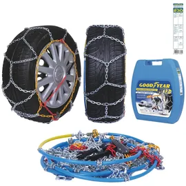 Goodyear 77932 Schneeketten 12 mm für SUV, Lieferwagen und Wohnmobil mit Selbstspannsystem, Größe 230