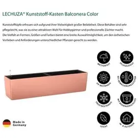 LECHUZA Balconera Color 80 Komplettset 80 x 19 x 19 cm korallrot