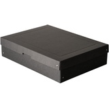 Falken PureBox Black. Made in Germany. 100 mm hoch DIN A3. Aufbewahrungsbox mit Deckel aus stabilem Recycling-Karton Blauer Engel Vegan Geschenkbox Transportbox Schachtel Allzweckbox