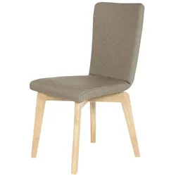 Woodford Esszimmerstuhl mit Massivholzgestell Anni , beige , Maße (cm): B: 46 H: 87 T: 57.0