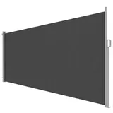Outsunny Seitenmarkise 5 x 185 cm grau Aluminium