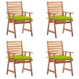 vidaXL Gartenstuhl 4 St. 4 x 4 x 4 cm grün/beige