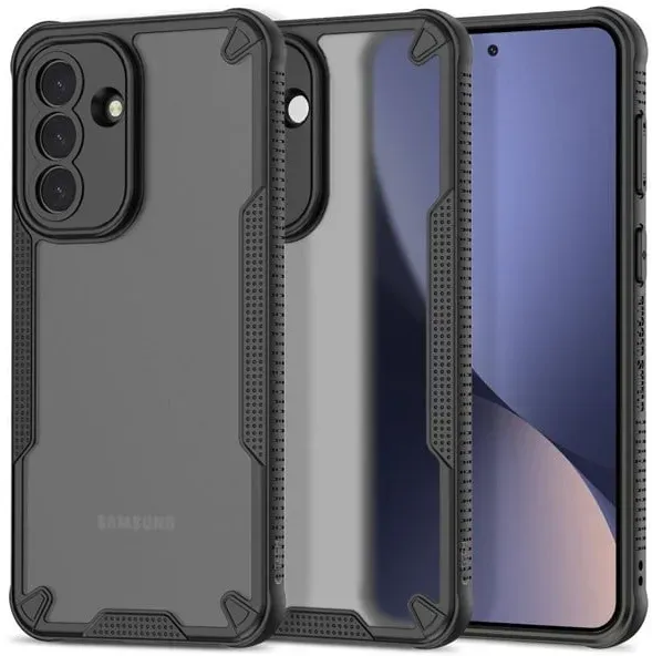 Rugged Shield Case for Samsung Galaxy A57 5G - Translucent Black