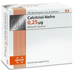 Calcitriol-nefro 0.25 Ug Weichkapseln 50 St