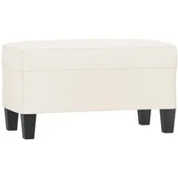 VidaXL Sitzbank Creme 70x35x41 cm Kunstleder