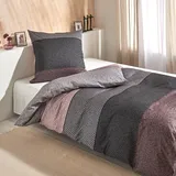 Traumschlaf Mako-Satin Bettwäsche Kansas 240x220 cm + 2x 80x80 cm | rose - pink