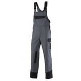 BP 2431-820-5332-54s Latzhose, Stretch-Hosenträger mit Clipbefestigungen, 320,00 g/m2 dunkelgrau/schwarz, 54s